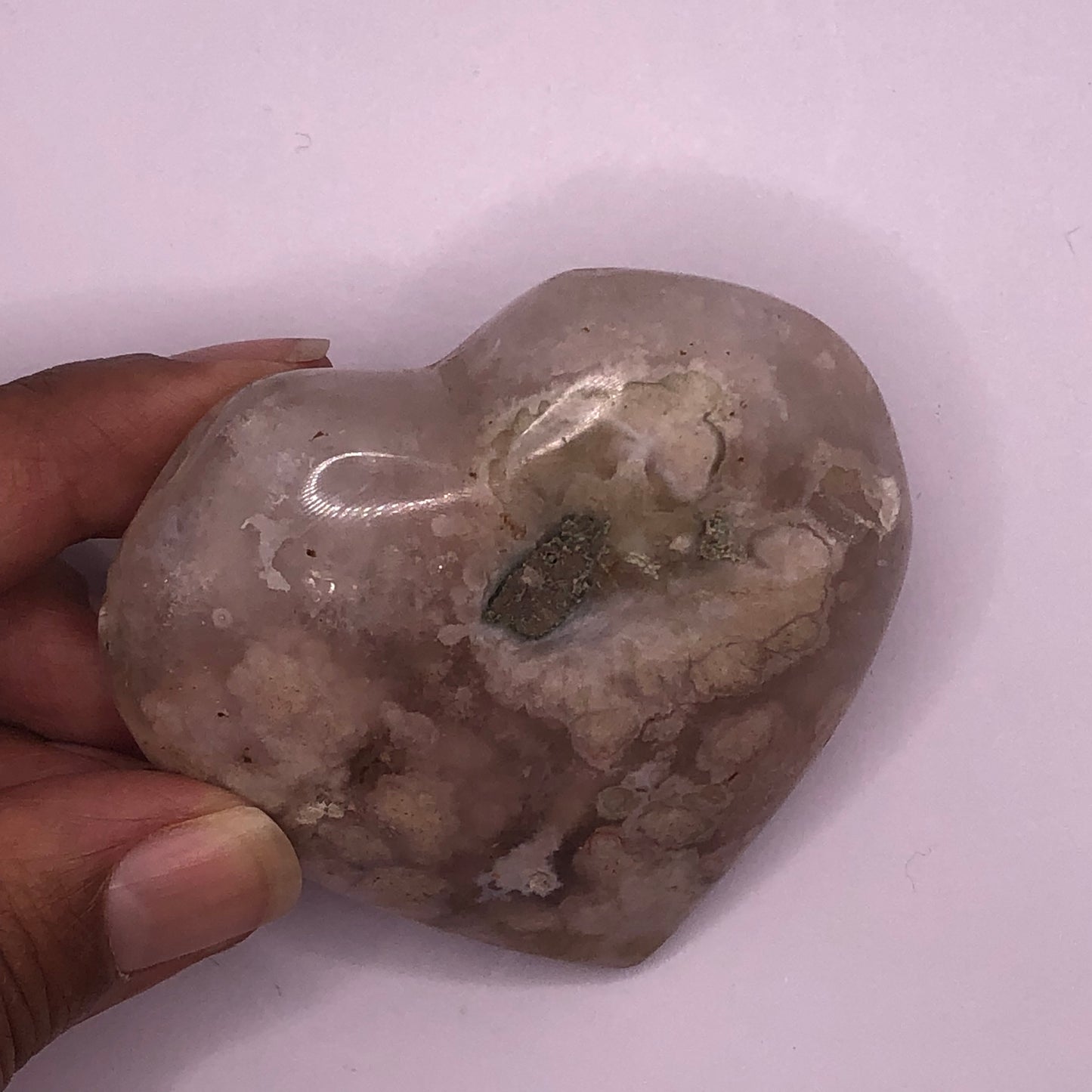 Flower Agate Heart