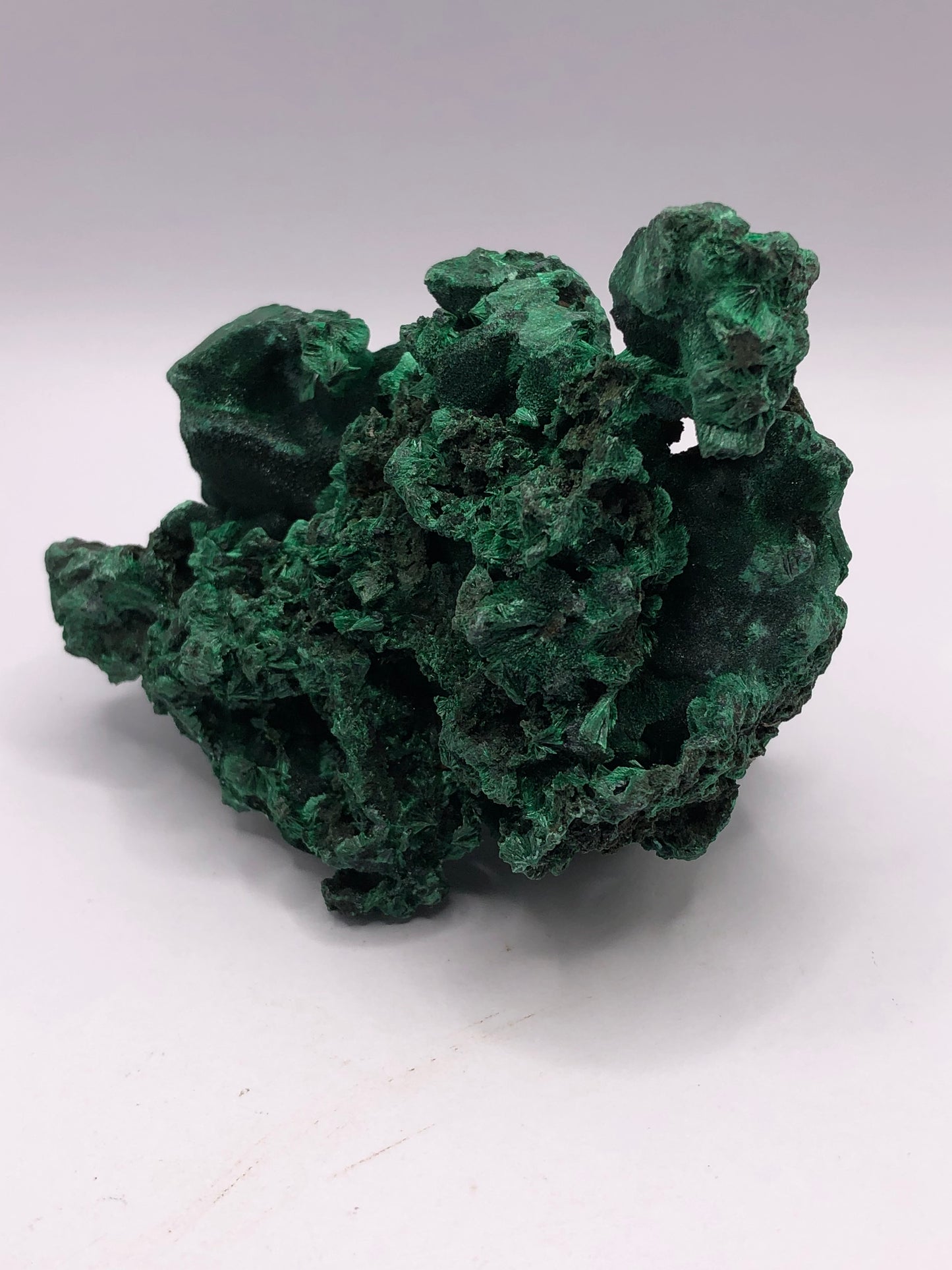 Malachite - Raw Fibrous Unpolished Cluster