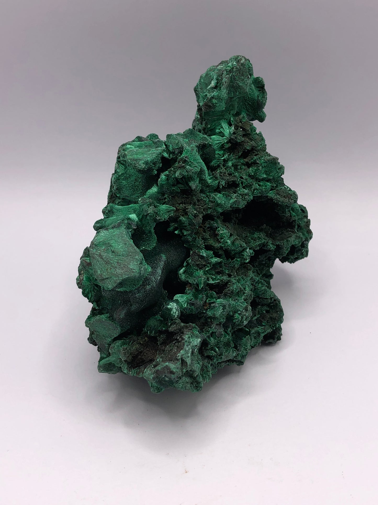 Malachite - Raw Fibrous Unpolished Cluster