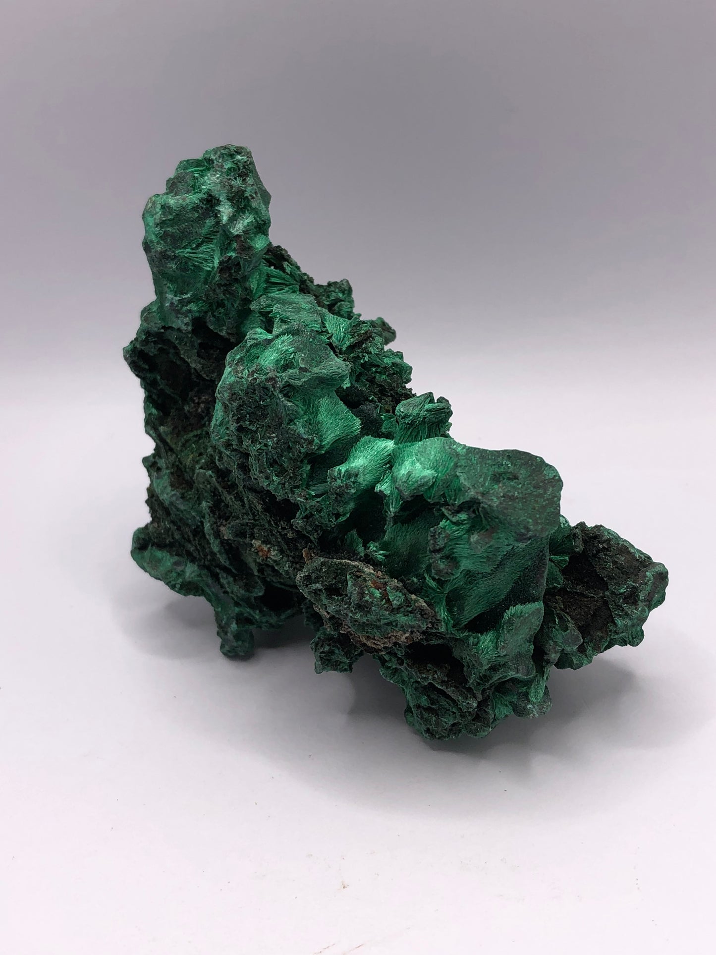 Malachite - Raw Fibrous Unpolished Cluster