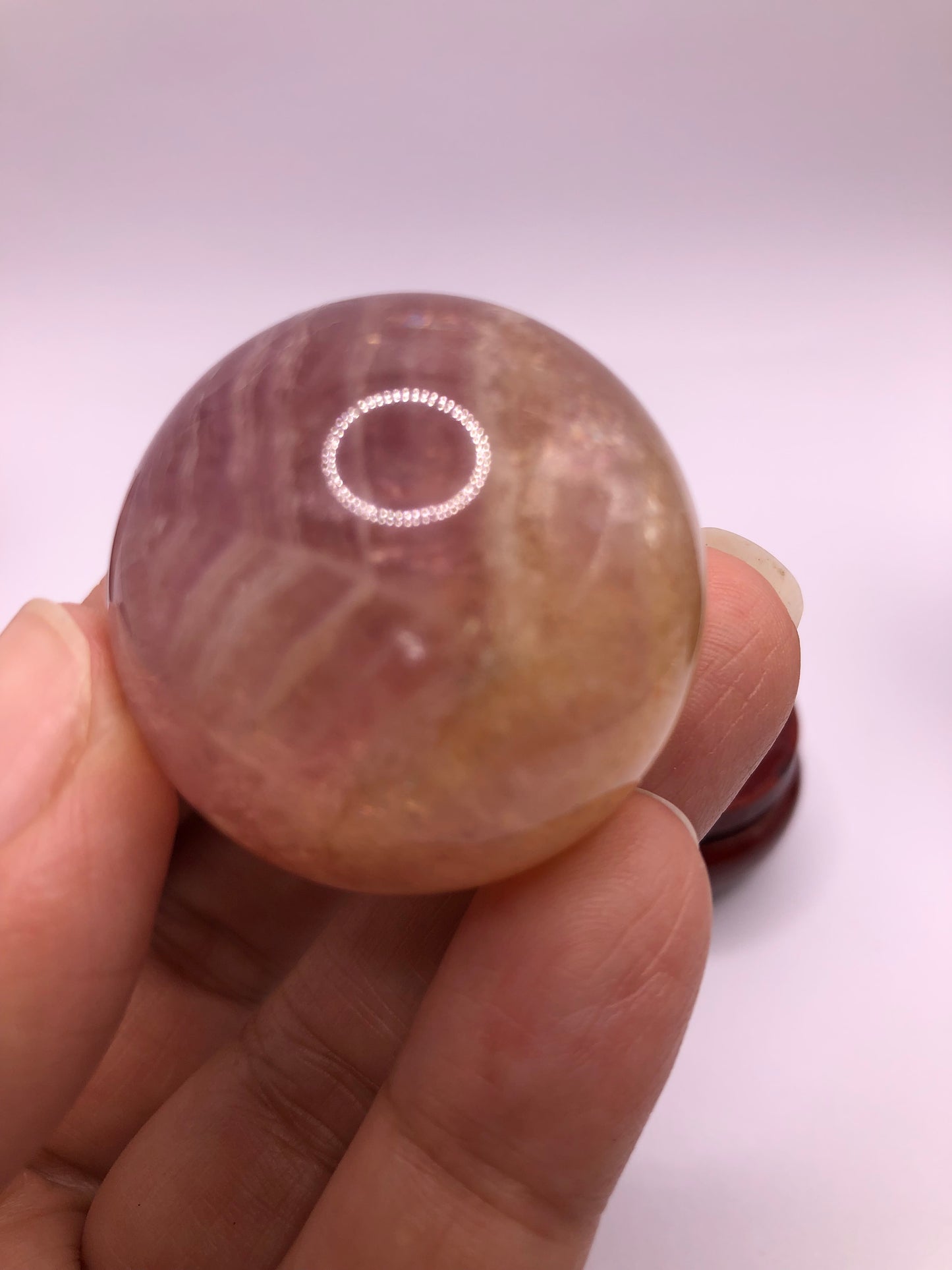 Lavender Fluorite Sphere