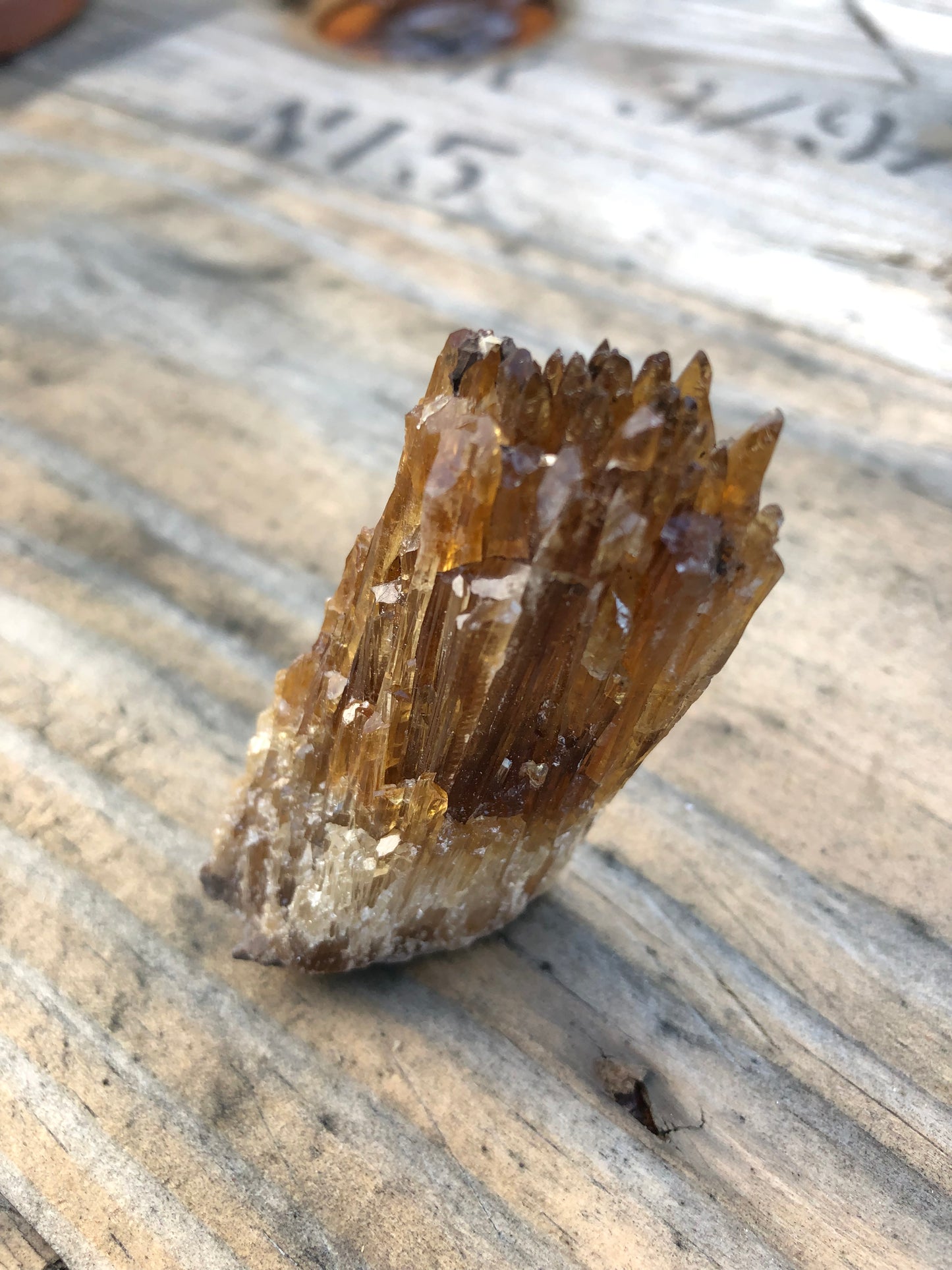 Amber Calcite Cluster